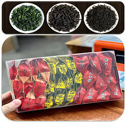 Набір китайського чаю ( Dahongpao, Tieguanyin, Lapsang souchong ) 30 штук 180 грам