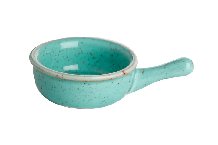 Соусник з ручкою Turquoise порцеляновий Porland 9 см 808111/T