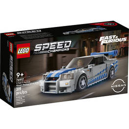 Конструктор LEGO Speed Champions «Подвійний форсаж» Nissan Skyline GT-R (R34) 319 деталей (76917) - оригінал
