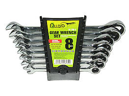 Набір ключів ріжково-тріскаткових 8шт 8-19 мм. ALLOID НК-2081-8 - оригінал