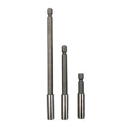 Набір тримачів біт магнітних 3шт 1/4" 75/100/150мм, шестигранні, хром - оригінал