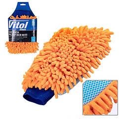 Губка-рукавиця для миття авто мікрофібра VSC-1402 25*18 cm - оригінал