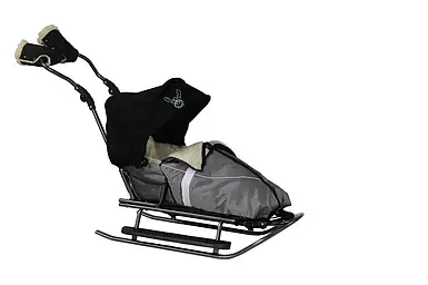 Санки Rasper з утепленим спальним мішком (7в1, підніжки, спинка, пушер, муфти, капюшон) 14027