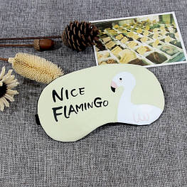 Маска для сну з ефектом охолодження гелевою вставкою Хороший фламінго - оригінал