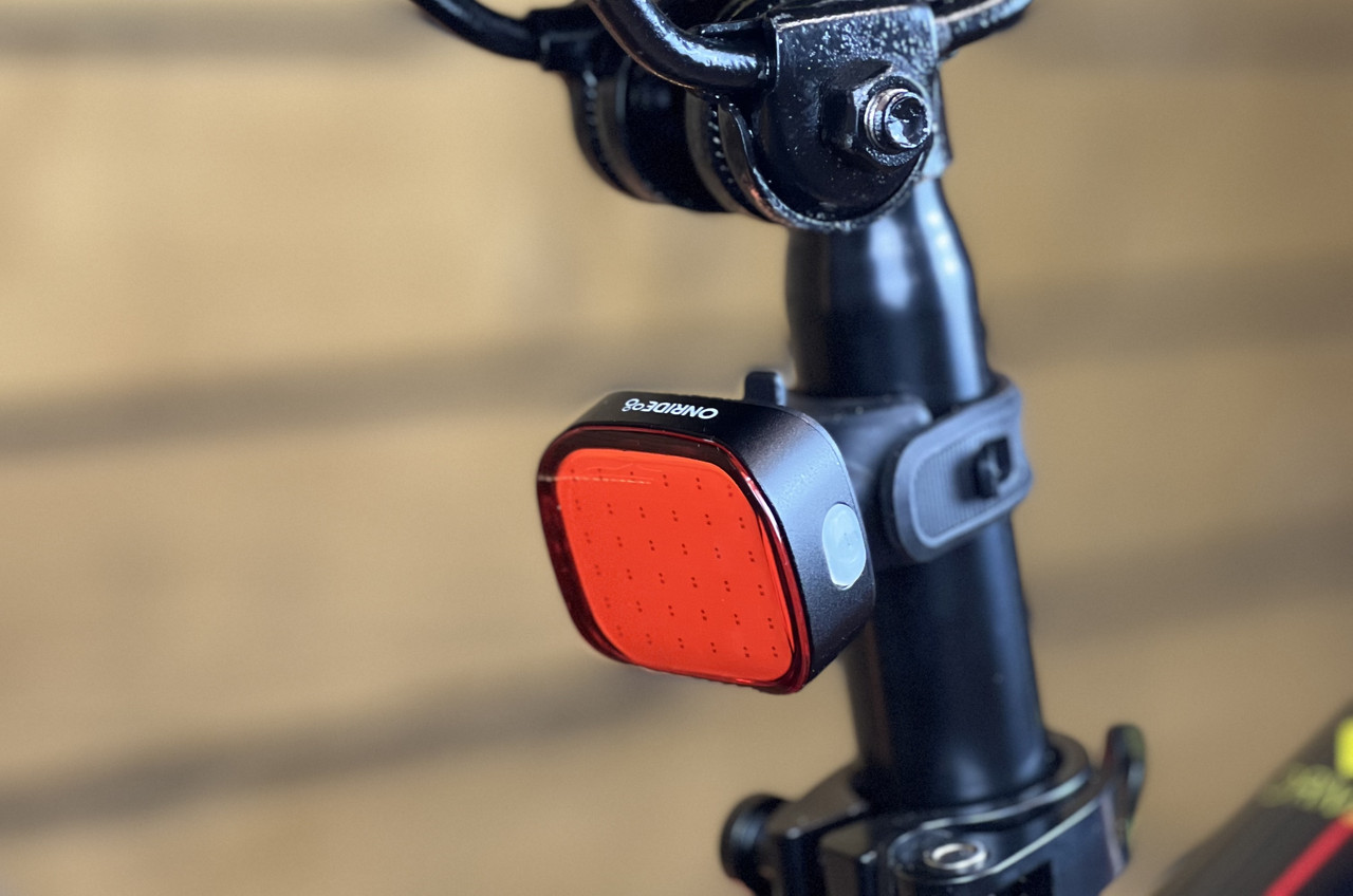 Фонарик на велосипед ліхтарик фара задня ONRIDE Key (75 lm, 300 mAh, Type-C), алюмінієва чорна