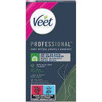 Оригінал! Воскові смужки Veet Professional для сухої шкіри з Алоє вера 12 шт. (8410104511340) - Вища Якість!