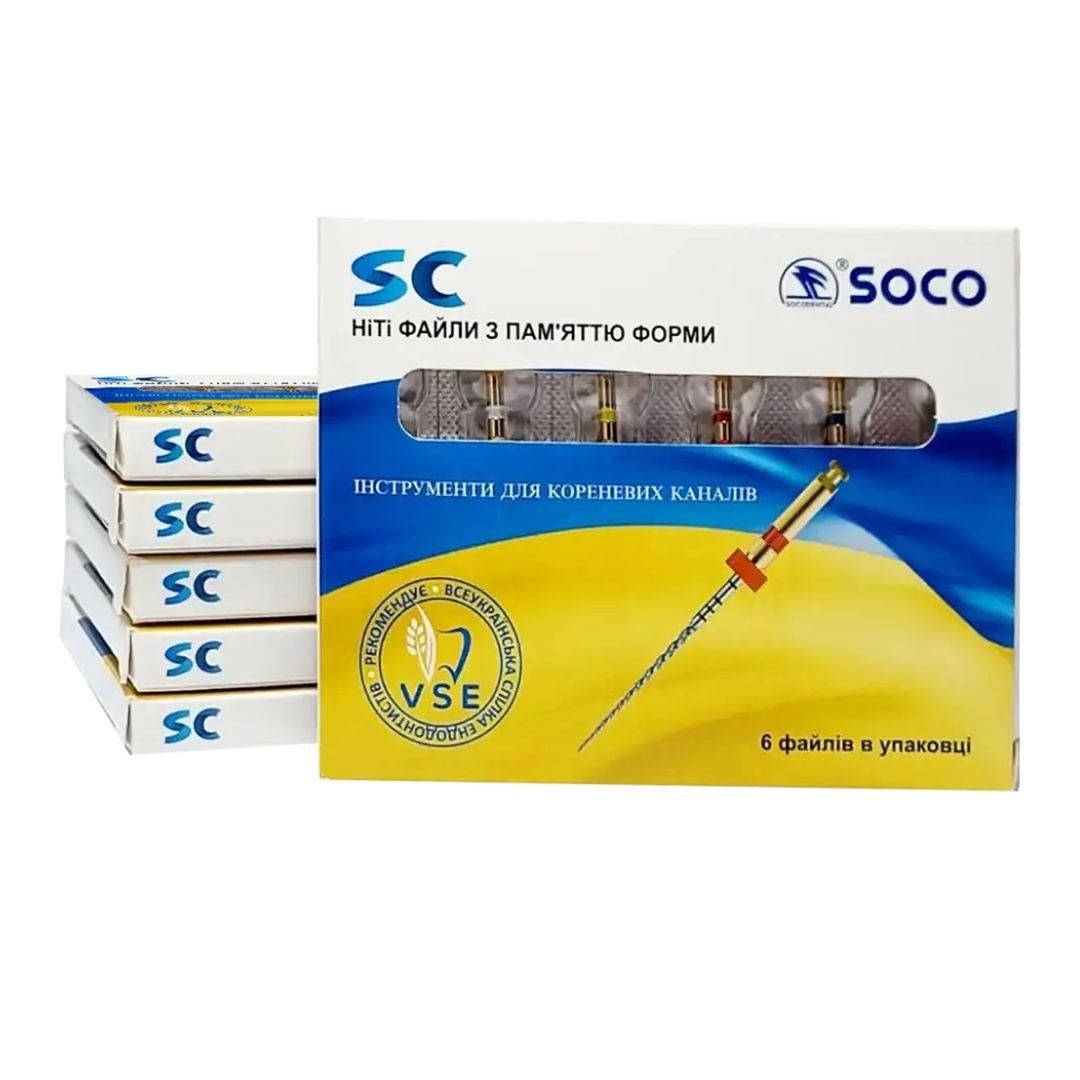 Файли машинні SC-Pro NiTi Files ( СК-Про Нитки Файли ) SOCO, фото 1
