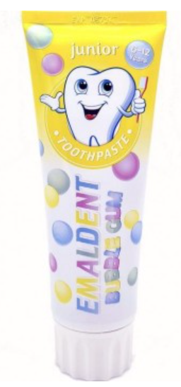 Зубна дитяча паста Emaldent junior Buble gum 75 мл НІМЕЧЧИНА 10 штук Ціна! 4260421987083