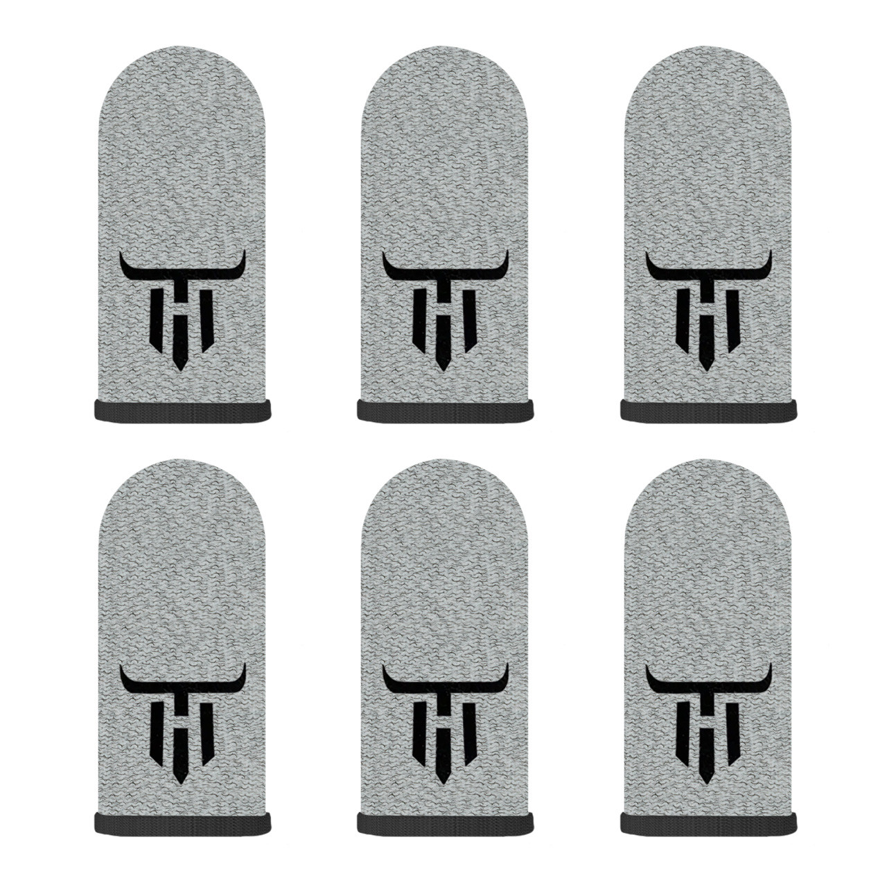 Ігрові напальчники BULL (3 пари 6 шт) для ігор на телефоні смартфоні планшеті pubg пабг пубг standoff 2, фото 1