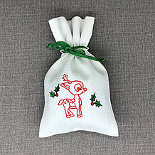 Мішечок новорічний "Оленя з лисицями"