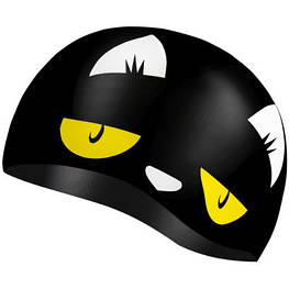 Шапка для плавання Aqua Speed Kiddie 142-07 60649 чорний, принт Діт OSFM (5905718606498) - оригінал