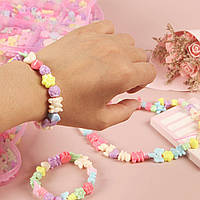 Набір намистин для плетіння браслетів 144шт, в пеналі