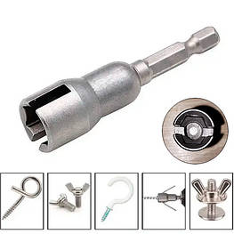 Ключ для барашкових гайок і гачків 65мм, тип А, насадка для шуруповерта, CR-V, сірий - оригінал