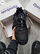 Зимові Чоловічі Кросівки Reebok Zig Kinetica 2.5 Edge Gore-Tex / Рибок Зіг Кенетика 2.5 Едж Гор Текс Чорні, фото 6