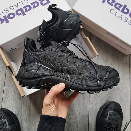 Зимові Чоловічі Кросівки Reebok Zig Kinetica 2.5 Edge Gore-Tex / Рибок Зіг Кенетика 2.5 Едж Гор Текс Чорні, фото 1