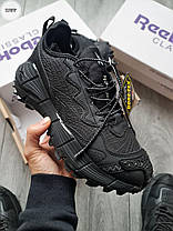Зимові Чоловічі Кросівки Reebok Zig Kinetica 2.5 Edge Gore-Tex / Рибок Зіг Кенетика 2.5 Едж Гор Текс Чорні, фото 4