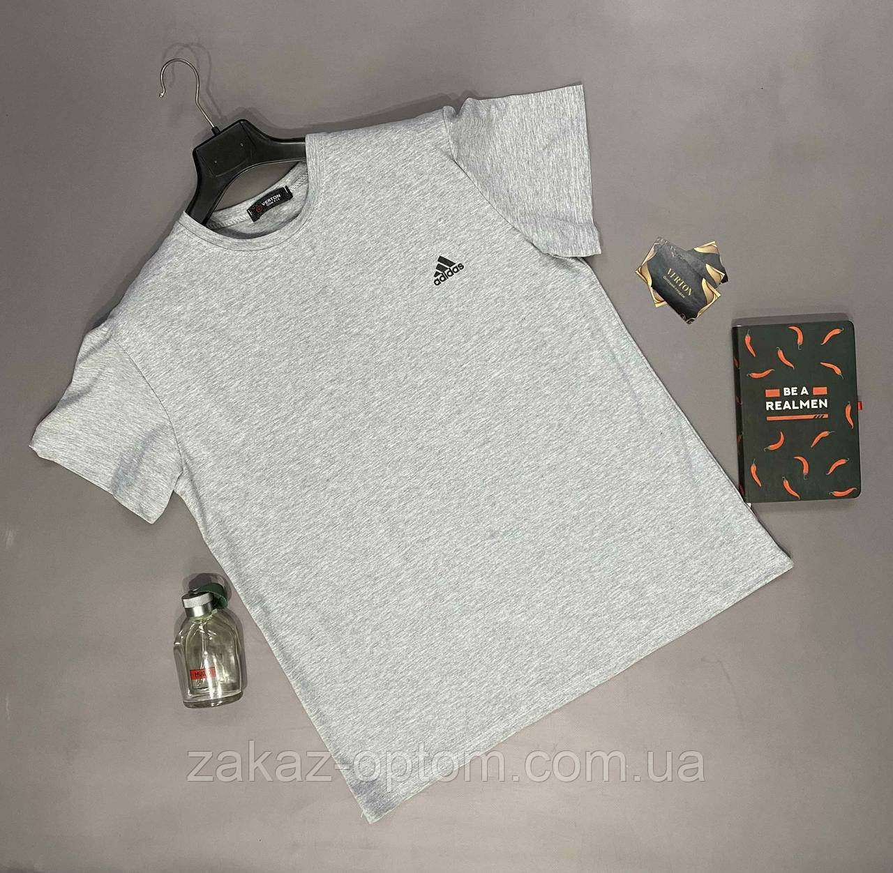 Футболка чоловіча батал оптом (52-60) Туреччина D7-130320