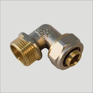 Кут 16х3/4" Н металопластиковий, фото 1