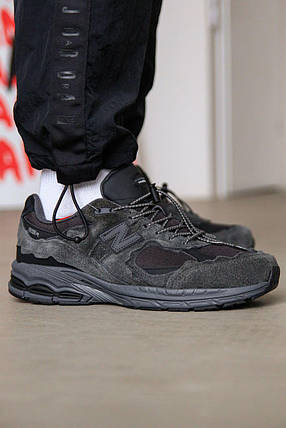Зимові Чоловічі Кросівки New Balance 2002R Protection Pack GTX / Нью Беланс 2002Р Протекшн Пак ГТХ Темно Сірі, фото 1