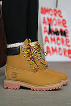 Зимові Черевики Timberland Waterproof Boot Brown / Тімберленд Вотерпруф Бут Коричневі (Хутро), фото 3
