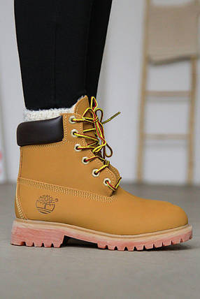 Зимові Черевики Timberland Waterproof Boot Brown / Тімберленд Вотерпруф Бут Коричневі (Хутро), фото 1