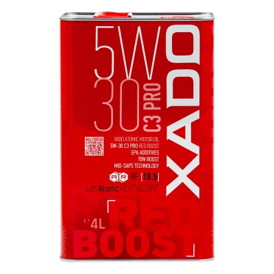 Моторна олива XADO Atomic Oil 5W-30 C3 Pro RED BOOST синтетична 4л