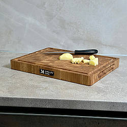 Дубова універсальна обробна дошка для кухні 40х30 см дошка для нарізки ручної роботи