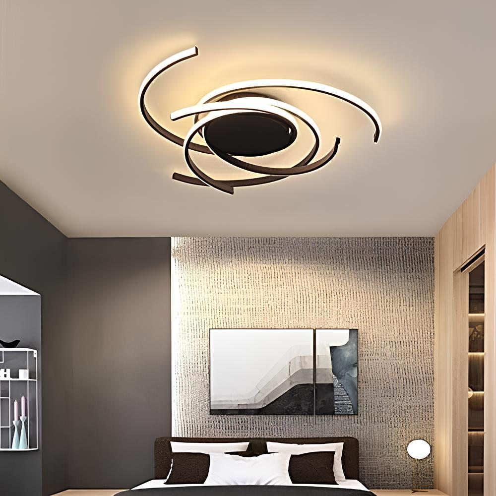 Світлодіодна стельова люстра Led з пультом до 18 м², Sirius LCD3001 BK