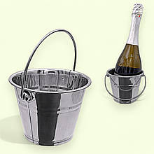 Відро для льоду 0,8 л з нержавіючої сталі D 13 см висота 10 см