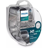 Оригінал! Автолампа Philips H1 X-treme VISION PRO +150%, 3700K, 2шт/блістер (12258XVPS2) - Вища Якість!