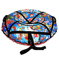 Тюбінг ватрушка для катання на снігу "Новий Рік" 100 см