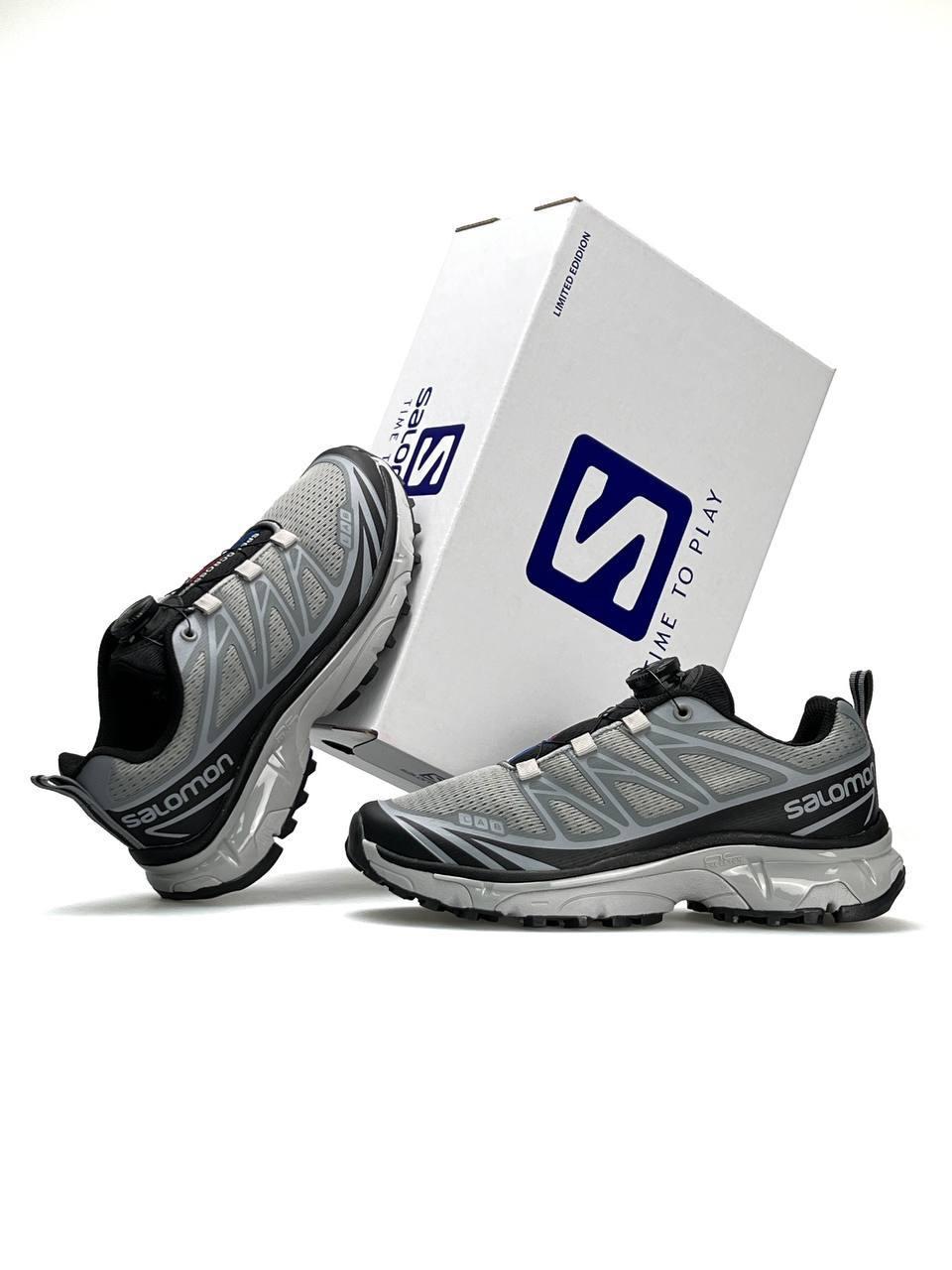 Чоловічі кросівки Salomon Lab XT6 New Grey Black Сірі Взуття Саломон Лаб XT-6 текстиль нейлон система ВОА демісезон, фото 1