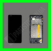 Дисплей ZTE Blade L210 із сенсором та рамкою, чорний (оригінальні комплектуючі)