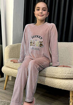 Піжама на дівчинку велюрова 8-14 років
