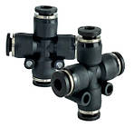 Фітинги пневматичні цангові хрестоподібні (Х-подібні) AirNeo