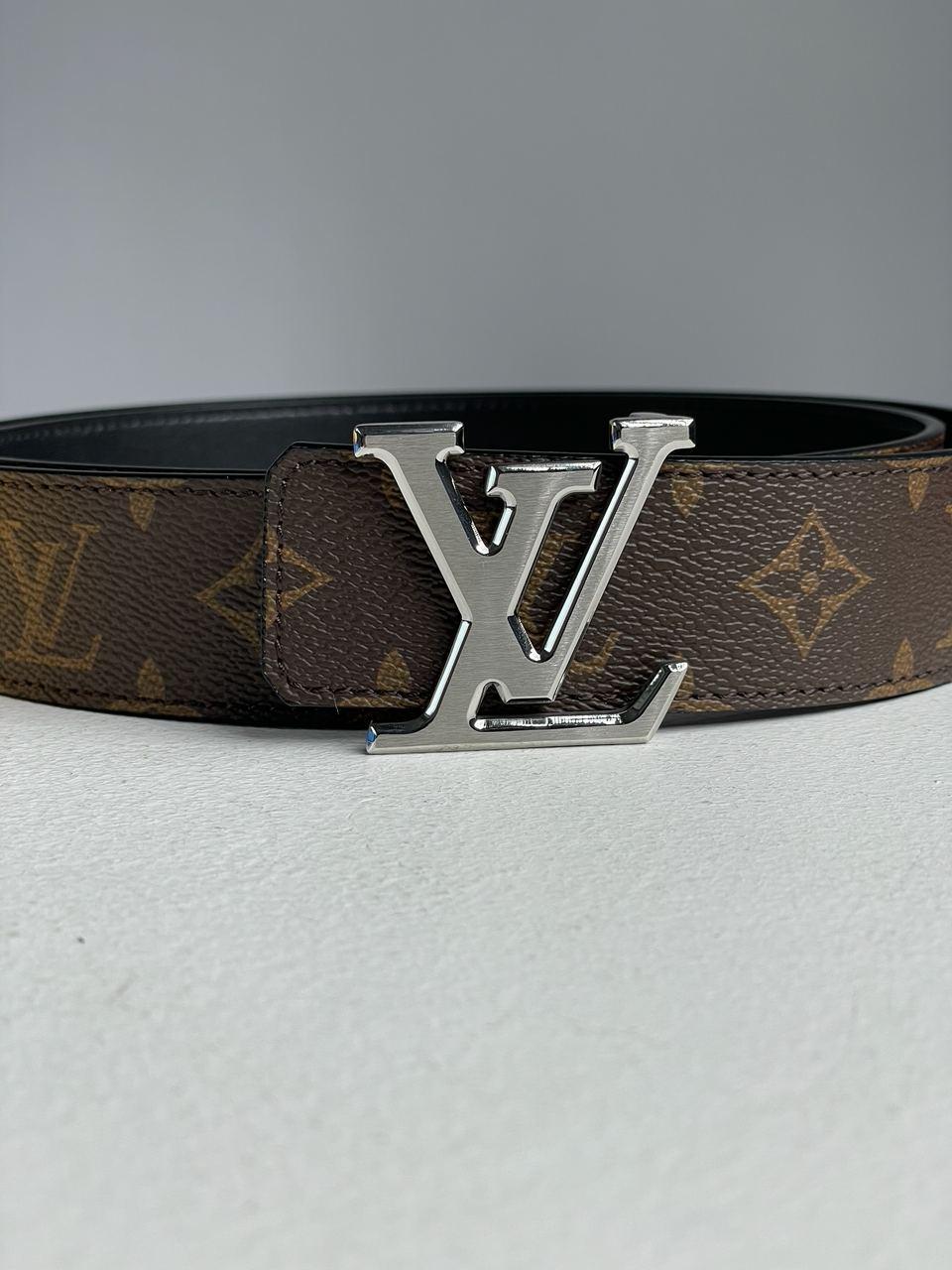 Коричневий шкіряний жіночий ремінь Louis Vuitton