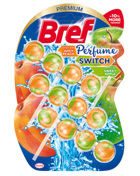 Освіжувач BREF 3*50г (3*4кульки) Perfume switch Juice Peach (9000101329957)