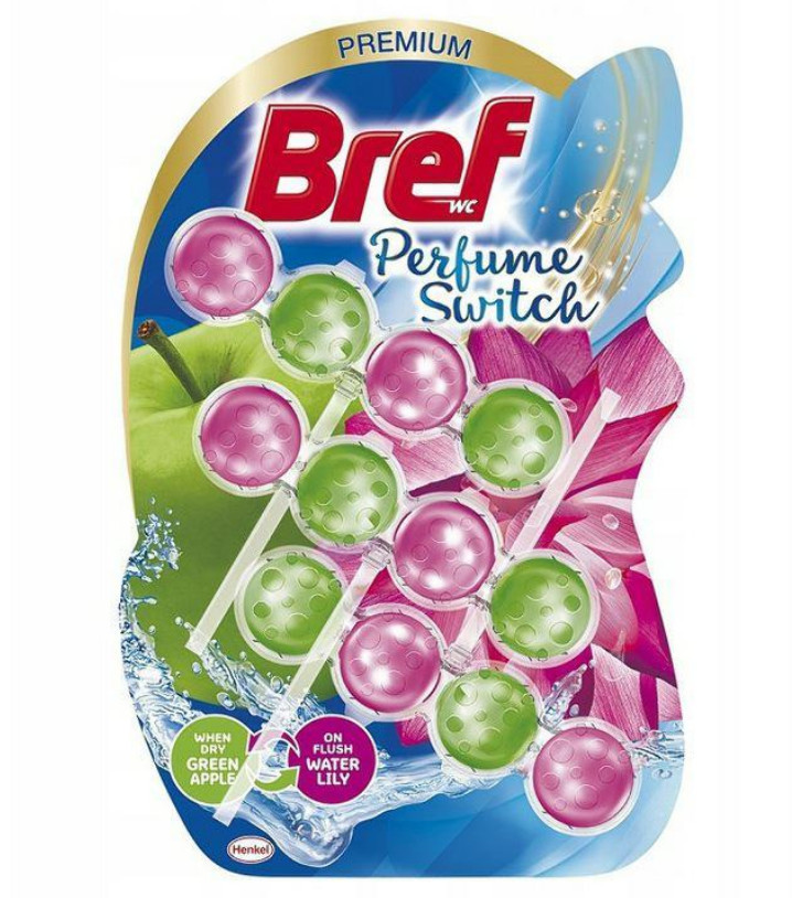 Освіжувач BREF 3*50г (3*4кульки) Perfume switch (Apple+Water Lil (9000101329100)