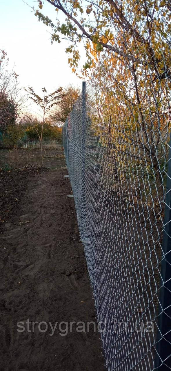 Встановлення огорожі з сітки рабиці