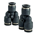 Фітинги пневматичні цангові Y-подібні (трійники) AirNeo