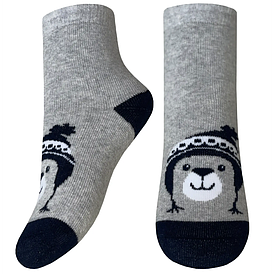 Дитячі махрові шкарпетки (розмір 10-12, срібло-меланж) 9283