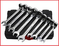 Професійний набір ключів з тріскачкою Kraft&Dele 8-19мм 12шт. KD11304