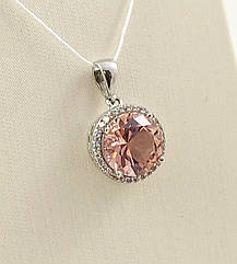 Підвіска срібна з морганітом Т4500-мг