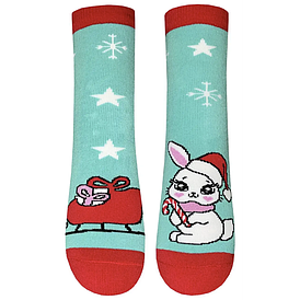 Дитячі махрові шкарпетки (розмір 14-16, м'ята) 9310