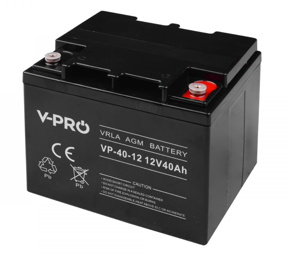 Енергоефективний акумулятор VOLT AGM VPRO VRLA 40Ah 12V (6AKUAGM040)