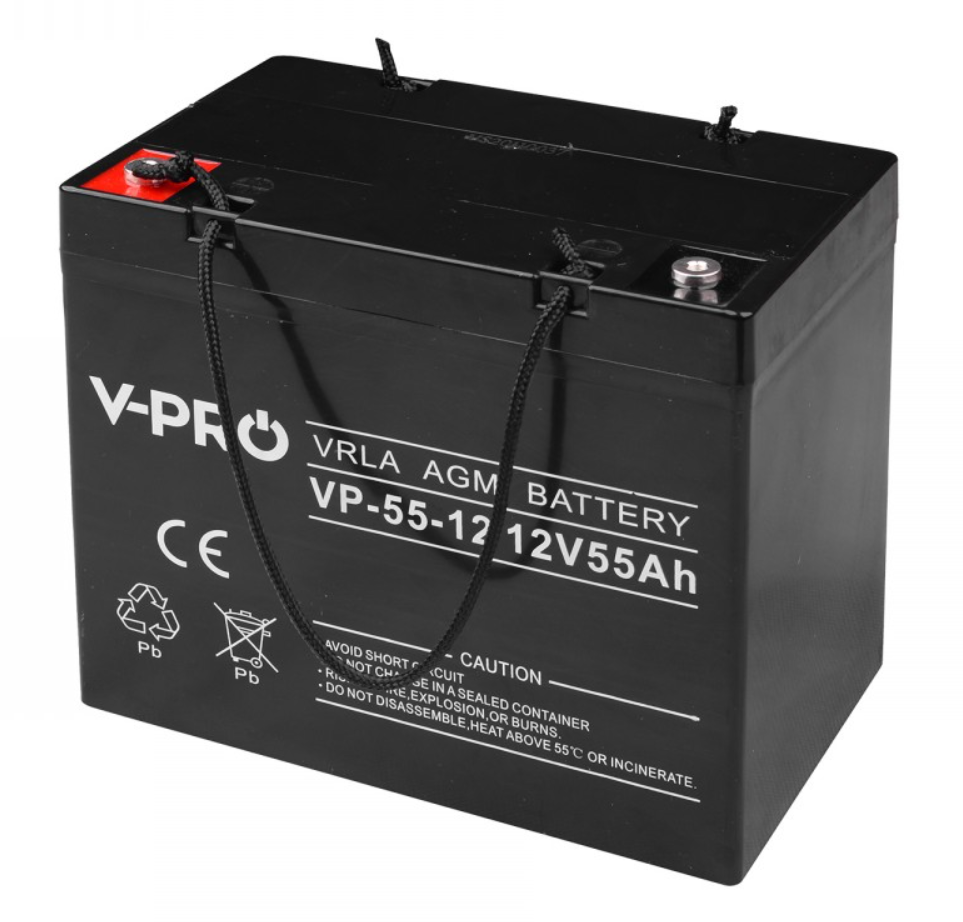 Універсальний акумулятор VOLT AGM VPRO 55Ah 12V (6AKUAGM055)