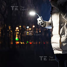Гнучка USB LED лампа для ноутбука, портативний юсб ліхтарик підсвічування від повербанка, фото 5