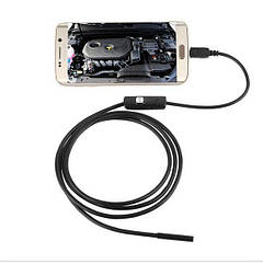 Ендоскоп c камерою: 7 мм 1 метр. Бороскоп для Android / PC. inscam / AN98.