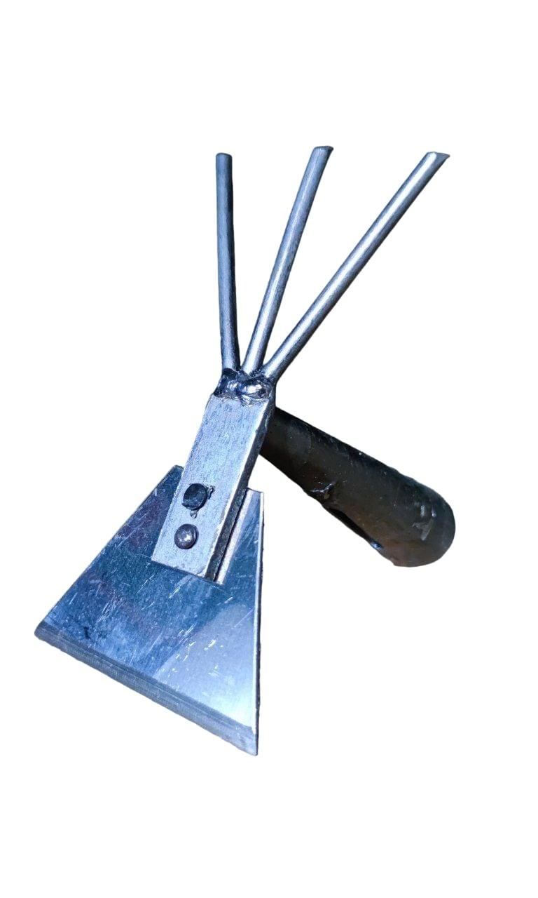 Сапка городня КОМБИ, нержавіюча, 85 мм БЕЗ ручки // УКРАЇНА (78-205-02)