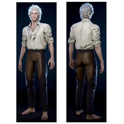 Дакимакура 180 х 60 см  Астаріон  Анкунін  Astarion Baldur's Gate   Подушка + наволочка двостороння, фото 1